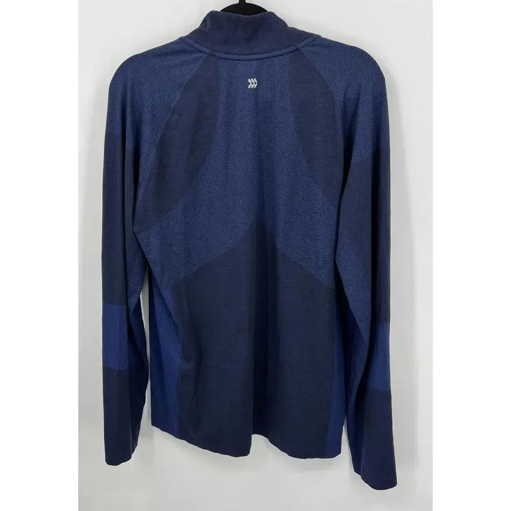 All in Motion Blue Quarter Zip Pullover Long Sleeve Shirt Large‎ Polyester - Picture 6 of 8